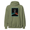 Brain Cancer Neon Races Hoodie - JohnVsGBMMilitary GreenS