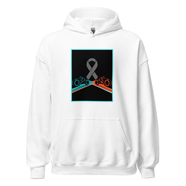 Brain Cancer Neon Races Hoodie - JohnVsGBMWhiteS
