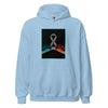 Brain Cancer Neon Races Hoodie - JohnVsGBMLight BlueS