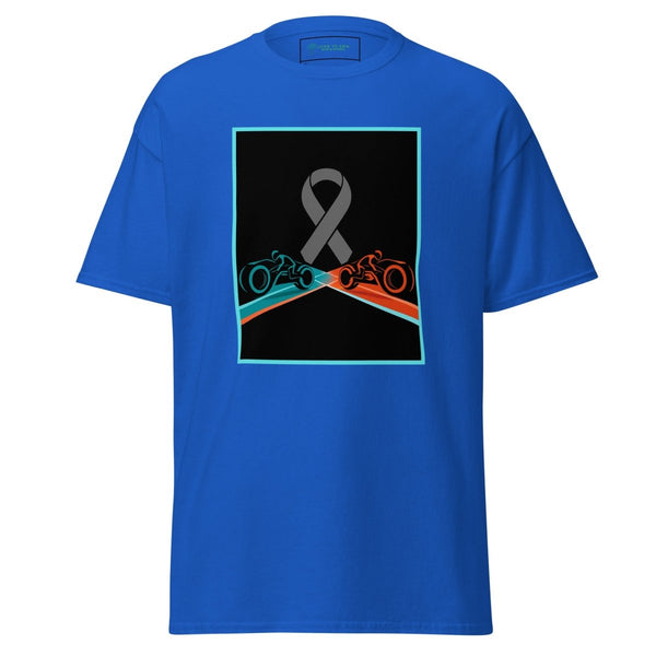 Brain Cancer Neon Racing Tee - JohnVsGBMRoyalS