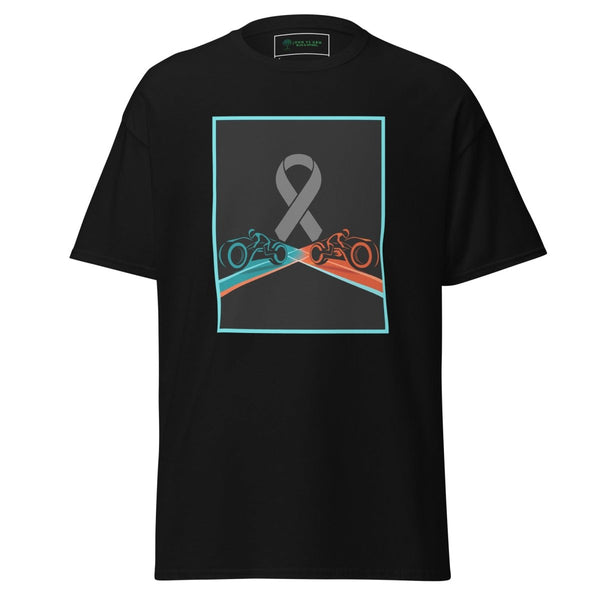 Brain Cancer Neon Racing Tee - JohnVsGBMBlackS