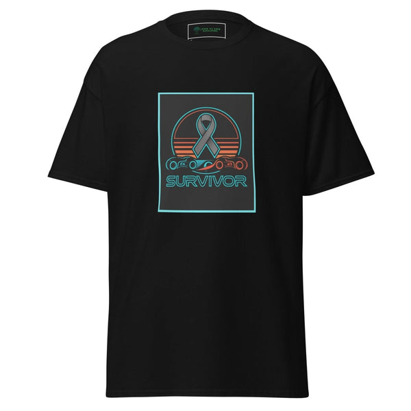 Brain Cancer Neon Retro Tee - JohnVsGBMBlackS