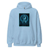 Brain Cancer Neon Ribbon Hoodie - JohnVsGBMLight BlueS