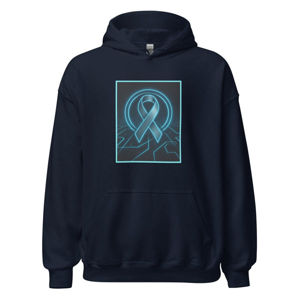Brain Cancer Neon Ribbon Hoodie - JohnVsGBMNavyS
