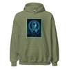 Brain Cancer Neon Ribbon Hoodie - JohnVsGBMMilitary GreenS