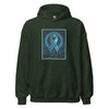 Brain Cancer Neon Ribbon Hoodie - JohnVsGBMForest GreenS