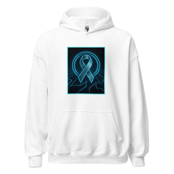 Brain Cancer Neon Ribbon Hoodie - JohnVsGBMWhiteS