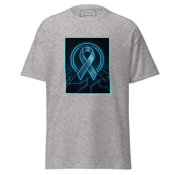 Brain Cancer Neon Ribbon Tee - JohnVsGBMSport GreyS