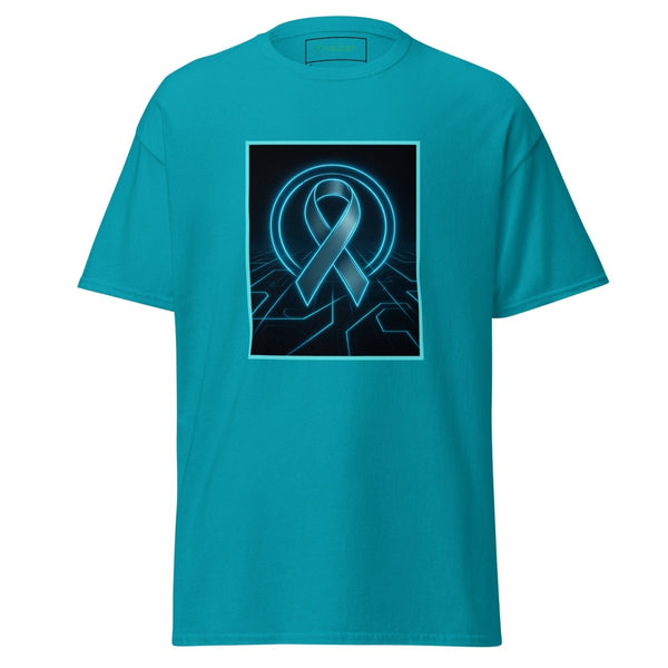 Brain Cancer Neon Ribbon Tee - JohnVsGBMTropical BlueS