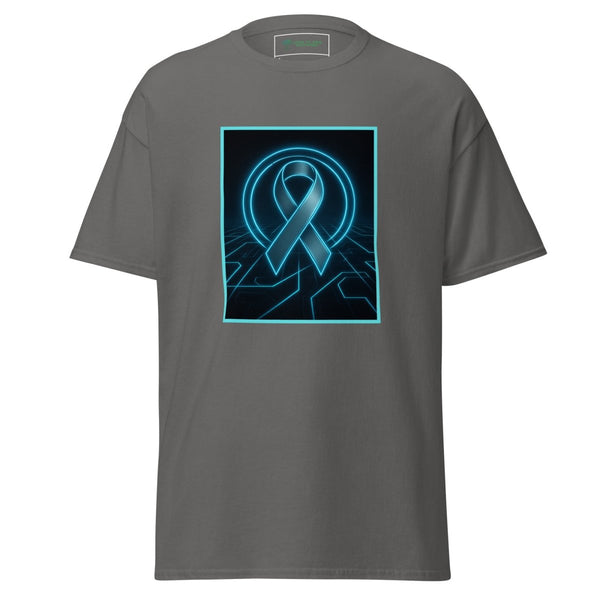 Brain Cancer Neon Ribbon Tee - JohnVsGBMCharcoalS