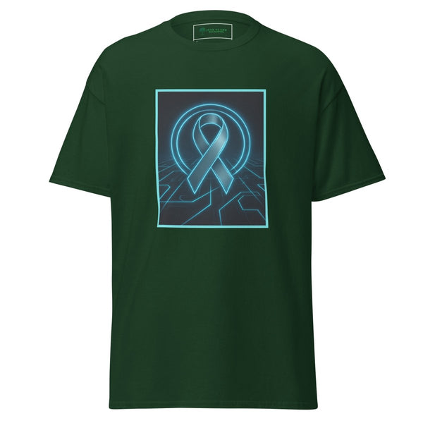 Brain Cancer Neon Ribbon Tee - JohnVsGBMForest GreenS