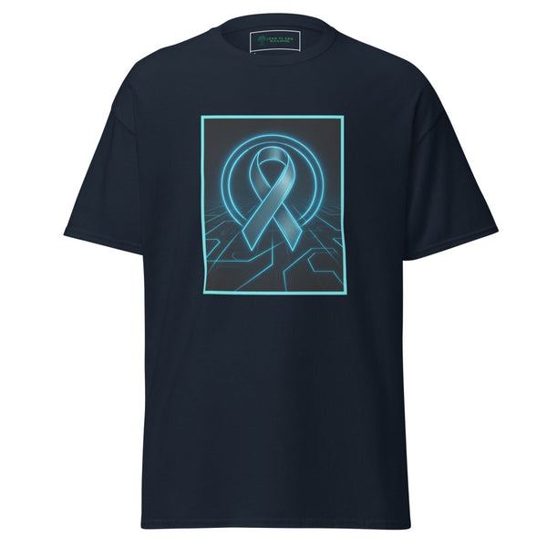 Brain Cancer Neon Ribbon Tee - JohnVsGBMNavyS