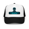 Brain Cancer Neon Ribbon Warrior Trucker Hat - JohnVsGBMBlack / White / Black
