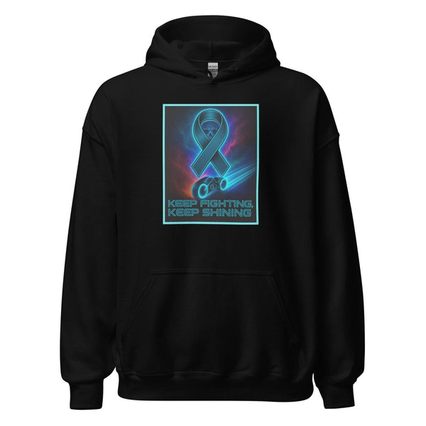 Brain Cancer Neon Skull Hoodie - JohnVsGBMBlackS