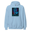Brain Cancer Neon Skull Hoodie - JohnVsGBMLight BlueS