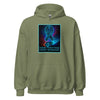 Brain Cancer Neon Skull Hoodie - JohnVsGBMMilitary GreenS