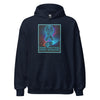 Brain Cancer Neon Skull Hoodie - JohnVsGBMNavyS