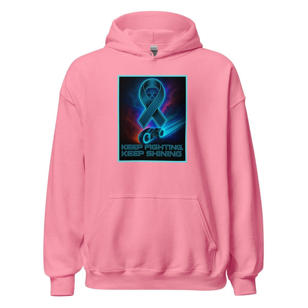 Brain Cancer Neon Skull Hoodie - JohnVsGBMAzaleaS