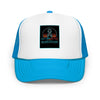 Brain Cancer Neon Survivor Trucker Hat - JohnVsGBMBlue / White / Blue