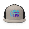 Brain Cancer Neon Trucker Cap - JohnVsGBMSilver/ Black