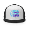 Brain Cancer Neon Trucker Cap - JohnVsGBMBlack/ White/ Black