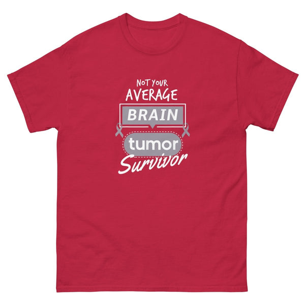 Brain Cancer Not Average Tee - JohnVsGBMCardinalS