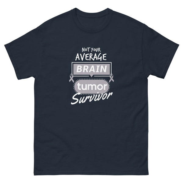 Brain Cancer Not Average Tee - JohnVsGBMNavyS