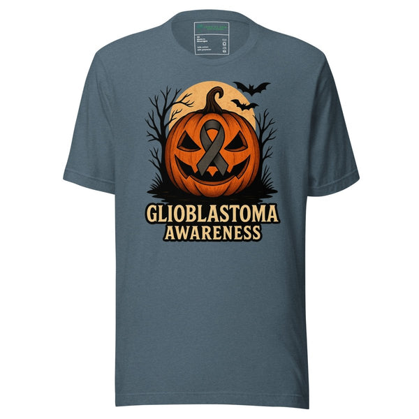 Brain Cancer Pumkin Tee - JohnVsGBMHeather SlateXS