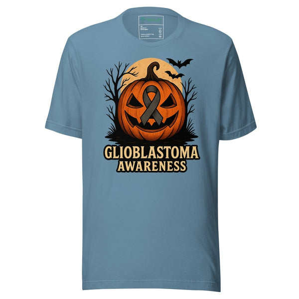 Brain Cancer Pumkin Tee - JohnVsGBMSteel BlueXS