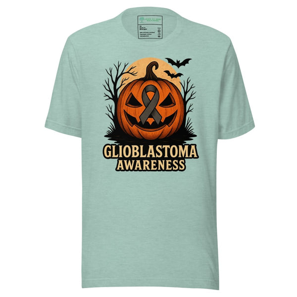 Brain Cancer Pumkin Tee - JohnVsGBMHeather Prism Dusty BlueXS