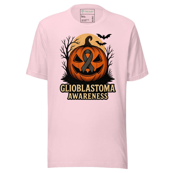 Brain Cancer Pumkin Tee - JohnVsGBMSoft PinkS