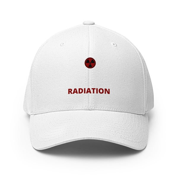 Brain Cancer Radiation Fitted Cap - JohnVsGBMWhiteS/M