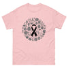 Brain Cancer Ribbon and Brain Tee - JohnVsGBMLight PinkS