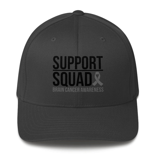 Brain Cancer Squad Fitted Cap - JohnVsGBMDark GreyS/M