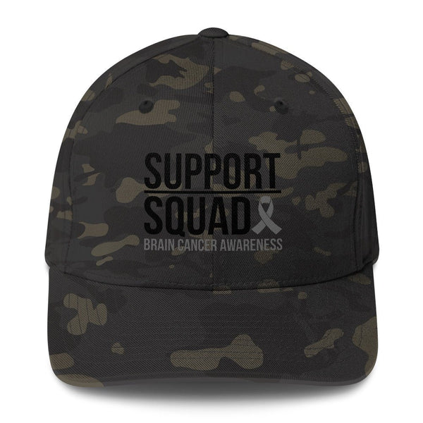 Brain Cancer Squad Fitted Cap - JohnVsGBMMulticam BlackS/M