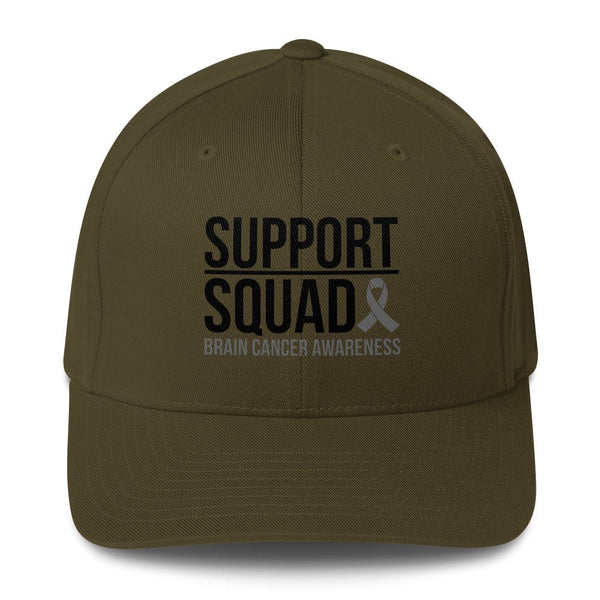 Brain Cancer Squad Fitted Cap - JohnVsGBMOliveS/M