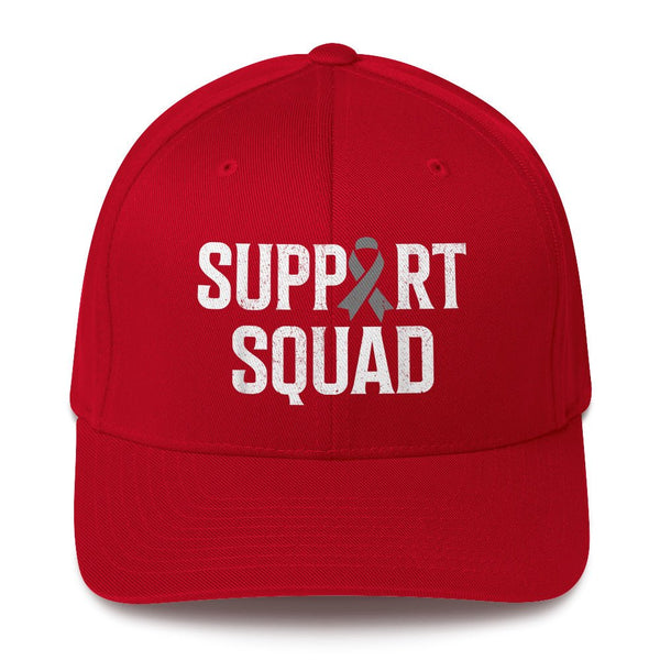 Brain Cancer Support Fitted Cap - JohnVsGBMRedS/M