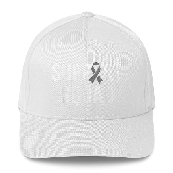 Brain Cancer Support Fitted Cap - JohnVsGBMWhiteS/M
