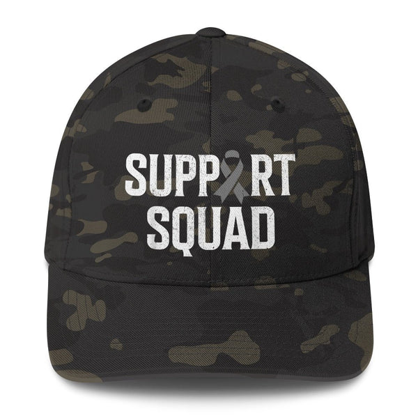 Brain Cancer Support Fitted Cap - JohnVsGBMMulticam BlackS/M