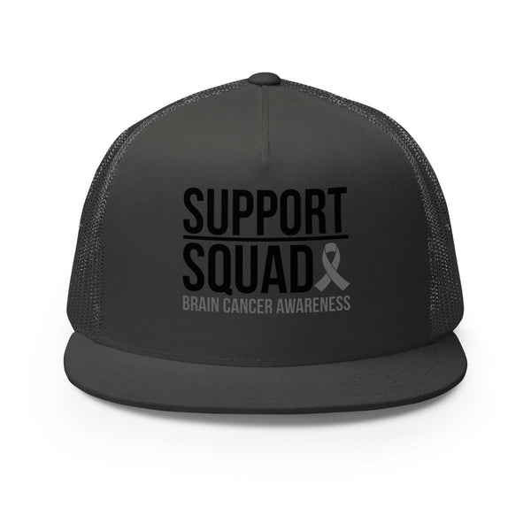 Brain Cancer Support Trucker Cap - JohnVsGBMCharcoal