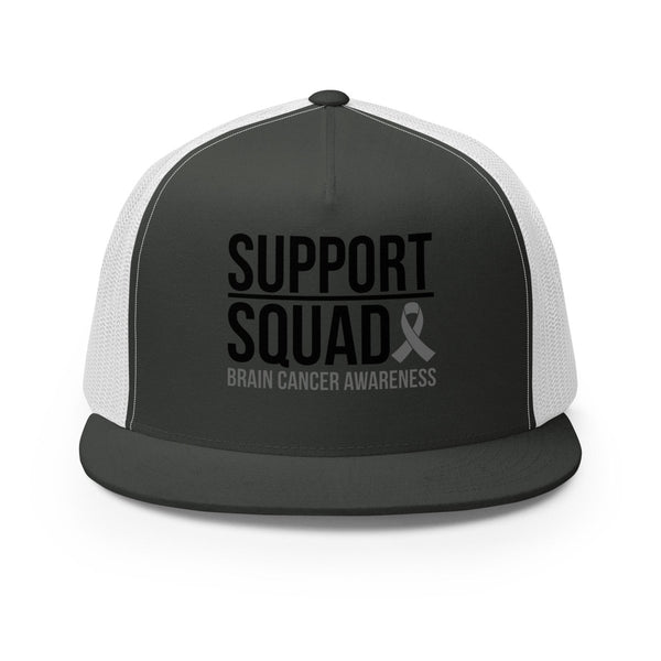 Brain Cancer Support Trucker Cap - JohnVsGBMCharcoal/ White