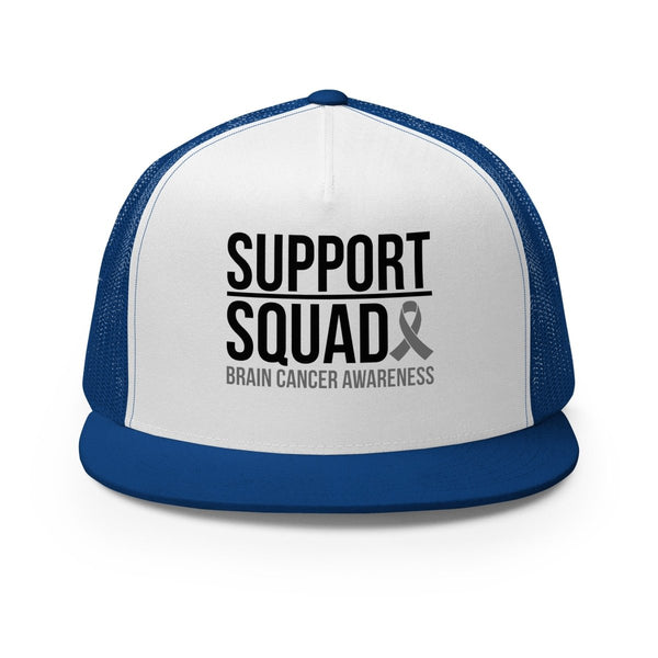 Brain Cancer Support Trucker Cap - JohnVsGBMRoyal/ White/ Royal