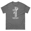 Brain Cancer Through Christ Tee - JohnVsGBMGraphite HeatherS