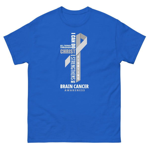 Brain Cancer Through Christ Tee - JohnVsGBMRoyalS
