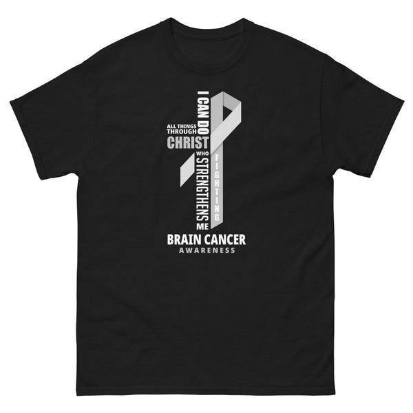 Brain Cancer Through Christ Tee - JohnVsGBMBlackS