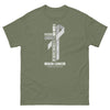 Brain Cancer Through Christ Tee - JohnVsGBMMilitary GreenS