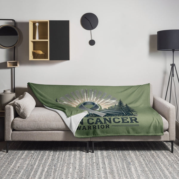 Brain Cancer Throw Blanket - JohnVsGBM60″×80″