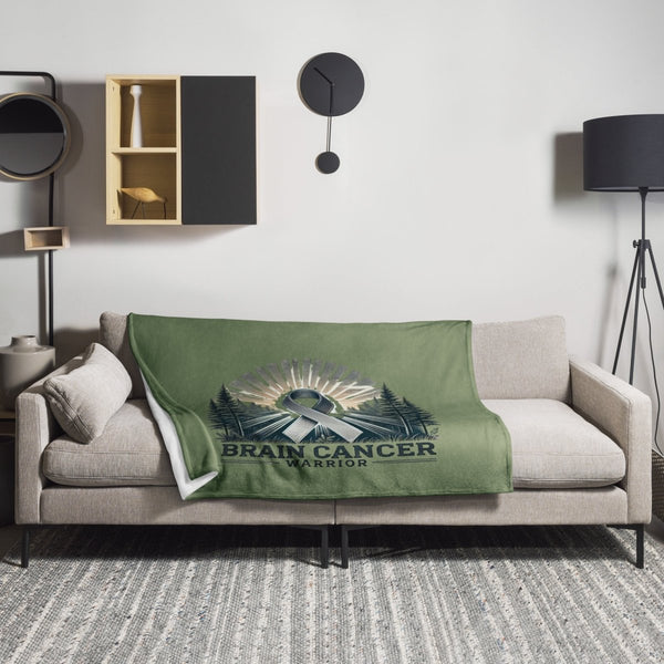 Brain Cancer Throw Blanket - JohnVsGBM50″×60″