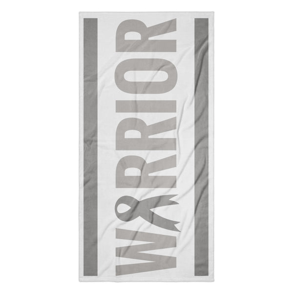 Brain Cancer Warrior Beach Towel - JohnVsGBM36″×72″