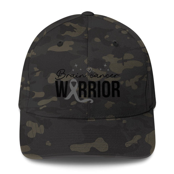 Brain Cancer Warrior Fitted Cap - JohnVsGBMMulticam BlackS/M